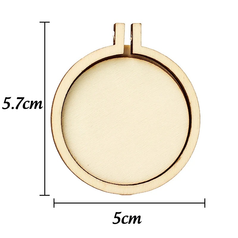 Wood Ring Blank - 1/3/5 pezzi anello per ricamo in