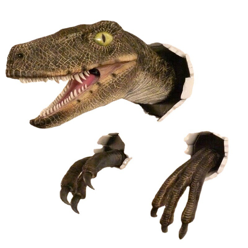 Resin Craft Ideas - Set di Tre Ornamenti di Dinosauri
