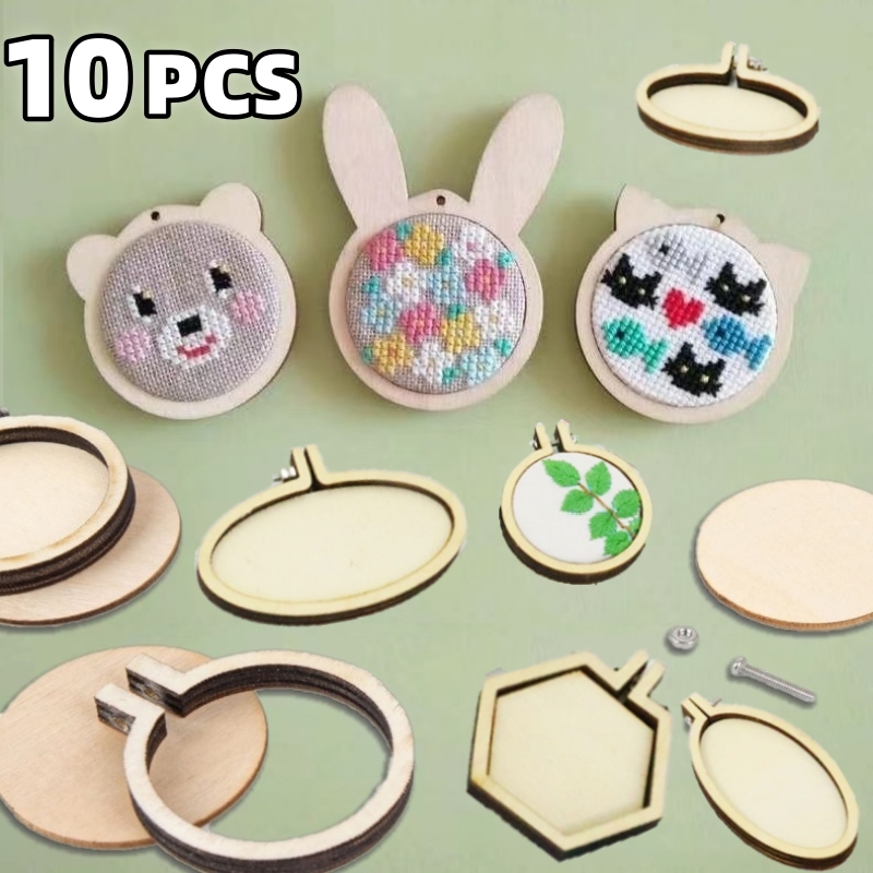 10 pezzi mini cerchio da ricam - Wood Ring Blank recensione e prezzo
