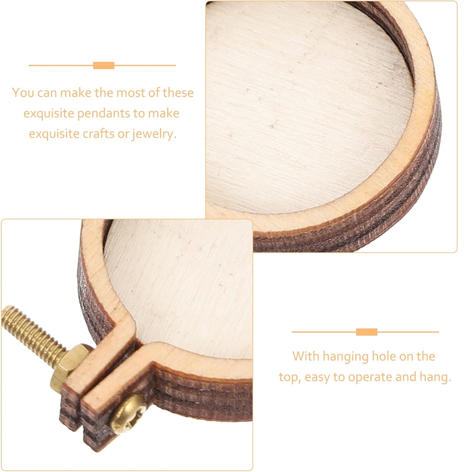 10 pezzi mini cerchio da ricam - Wood Ring Blank recensione e prezzo