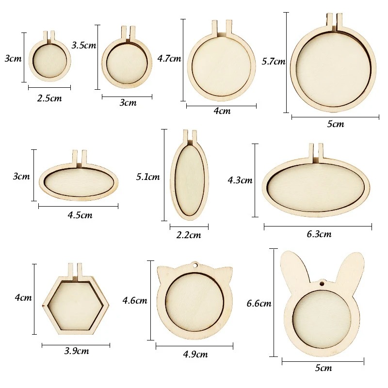 1/3/5 pezzi anello per ricamo  - Wood Ring Blank recensione e prezzo