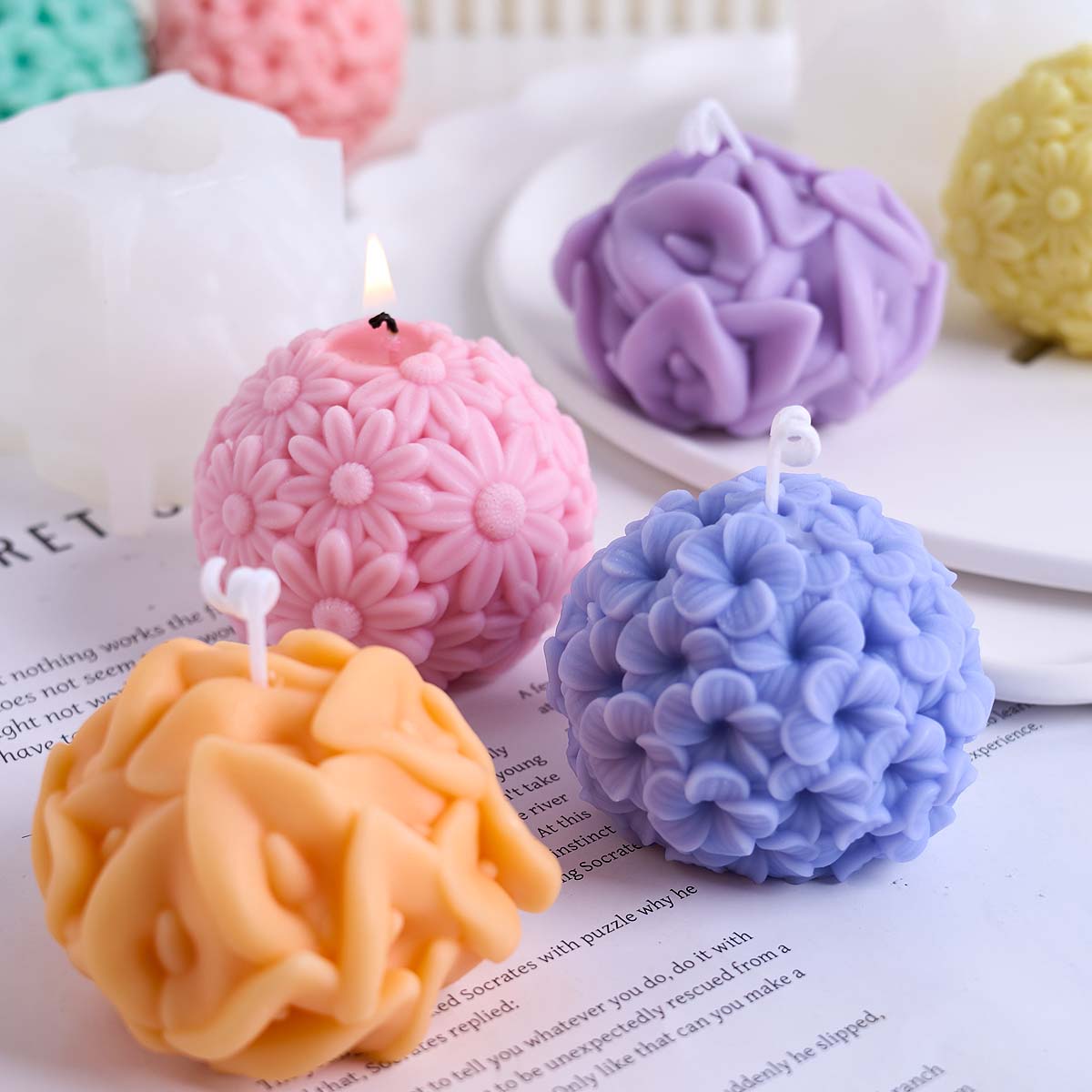 3D Intaglio Fiore Palla Candel - Resin Craft Ideas recensione e prezzo